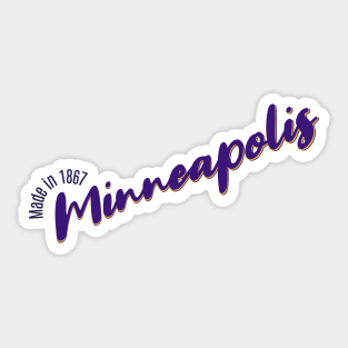 Minneapolis in 1867 Sticker